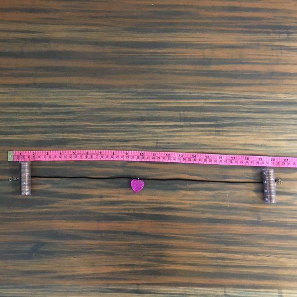 BUNDLE BONUS: Vintage 90s Silk Cord Heart Pendant | Good - Picture 5 of 6